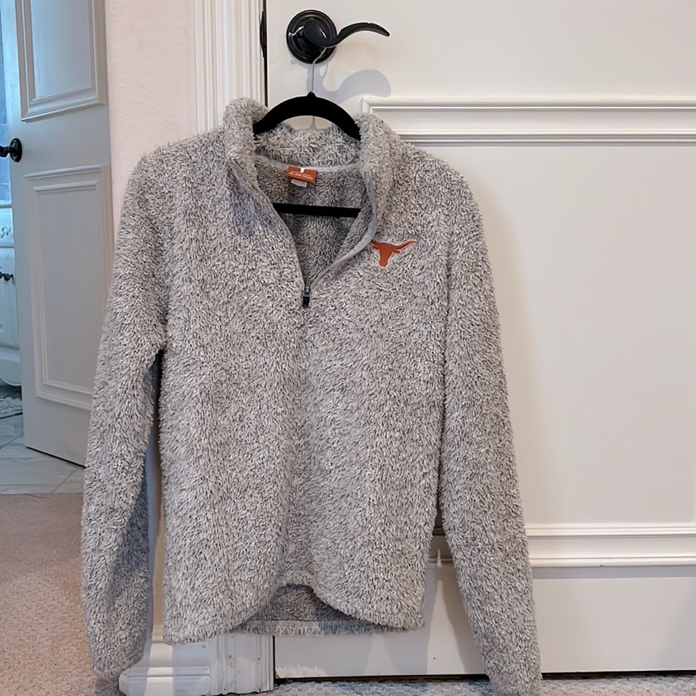Quarter Zip with Hook ‘em | Size Small